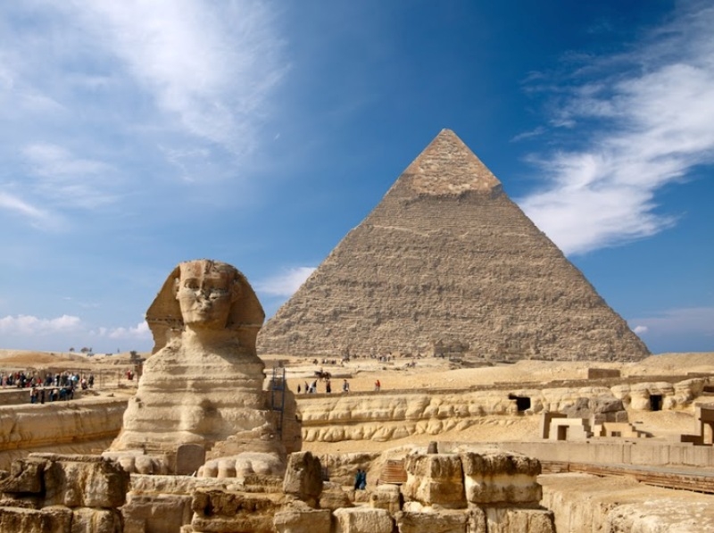 Piramide di Chefren e la sfinge Piramide di Chefren e la sfinge